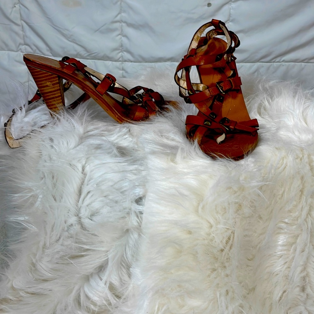 Strappy, Wooden Heels